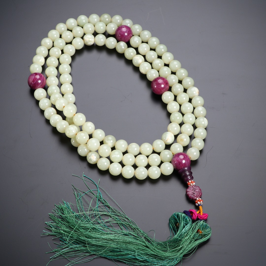 《博古文物》-玉-圆珠108念珠-Xx-250116