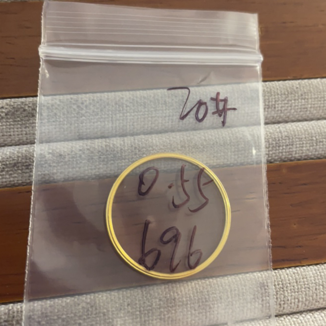 克重0.55 20号 三生三世戒指 足金999