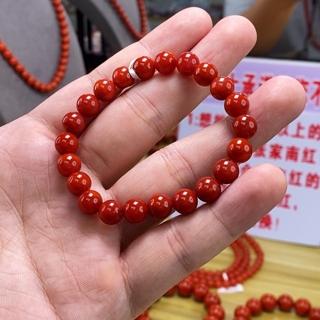 南红玛瑙多样式发一未镶嵌8mm