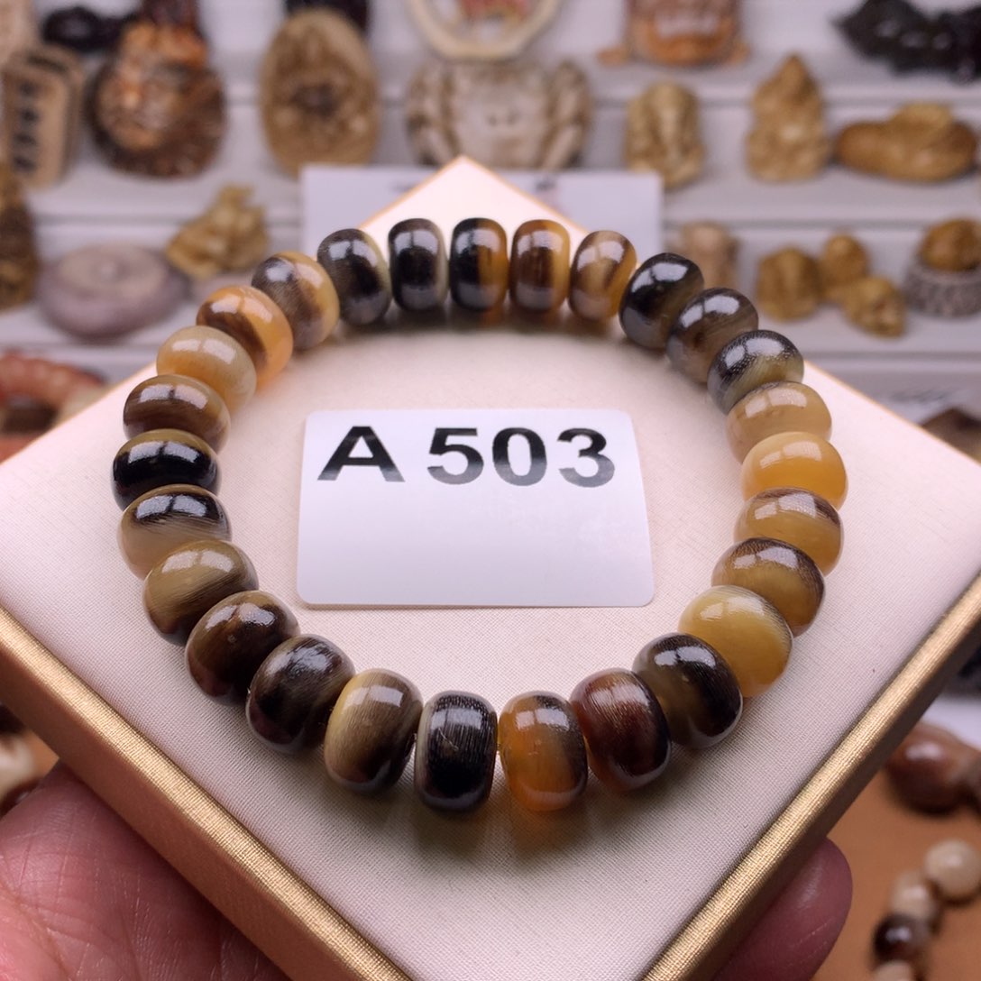 驼骨手串/手链12驴蹄半蜜单圈 