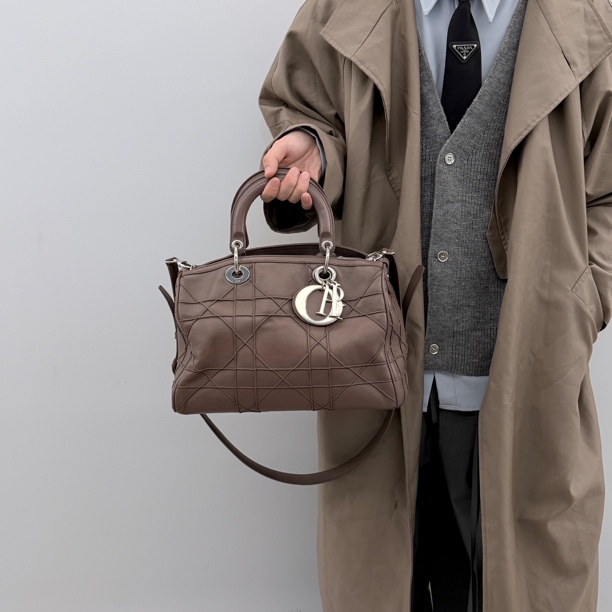 95新 DIOR/迪奥 Dior波士顿手提斜挎包