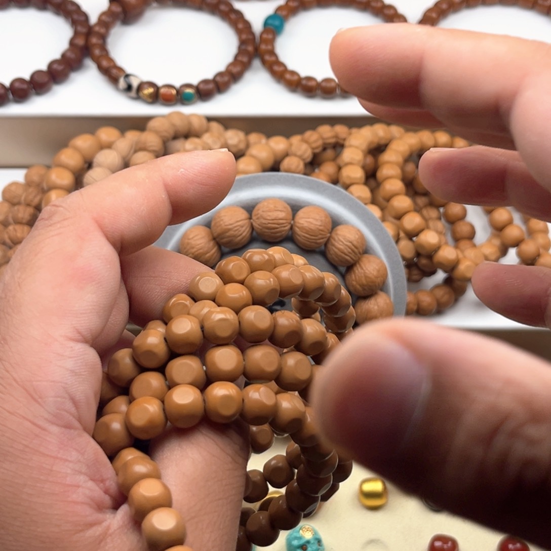 猴头核桃吊坠六方微瑕