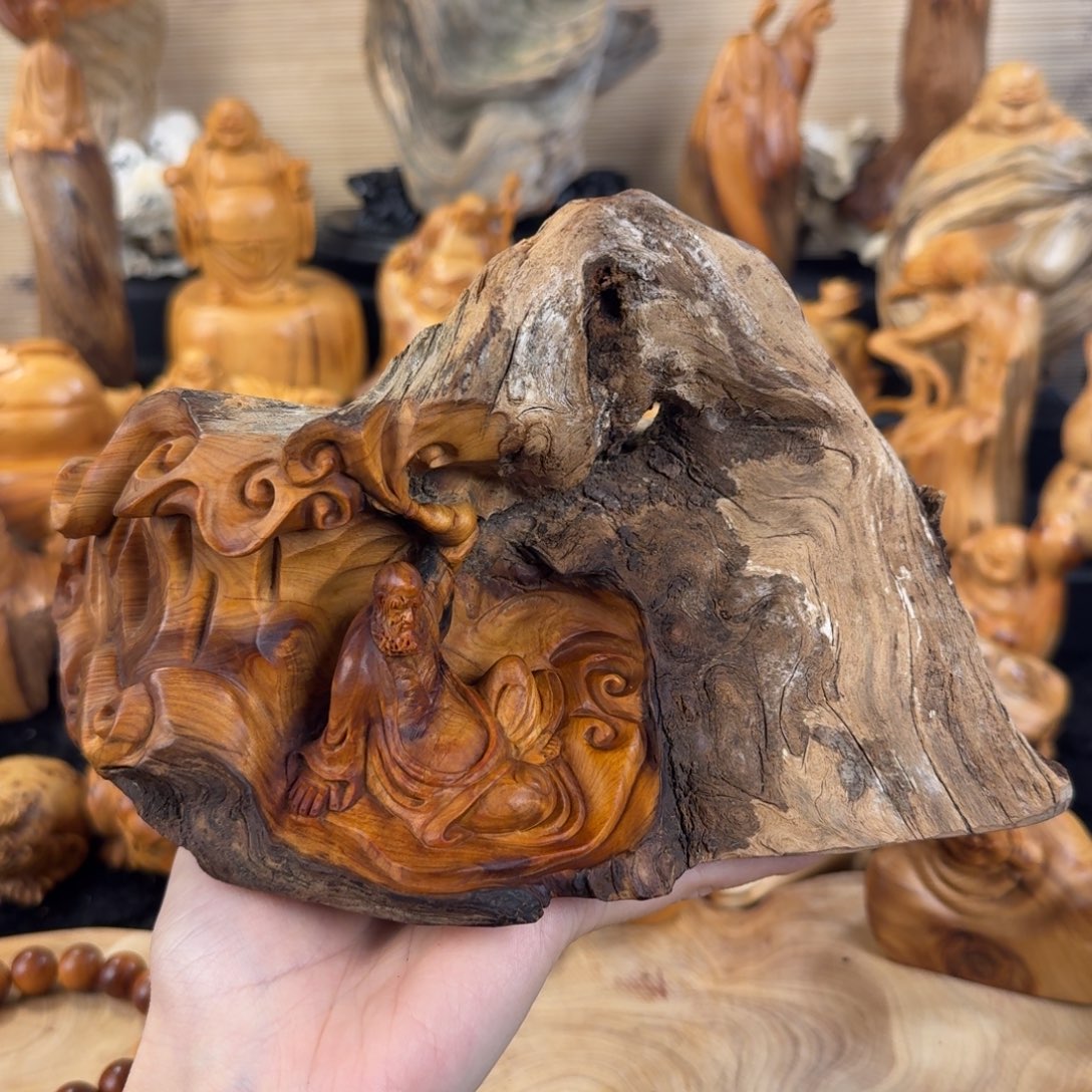 慧***源柏木（崖柏）手把件