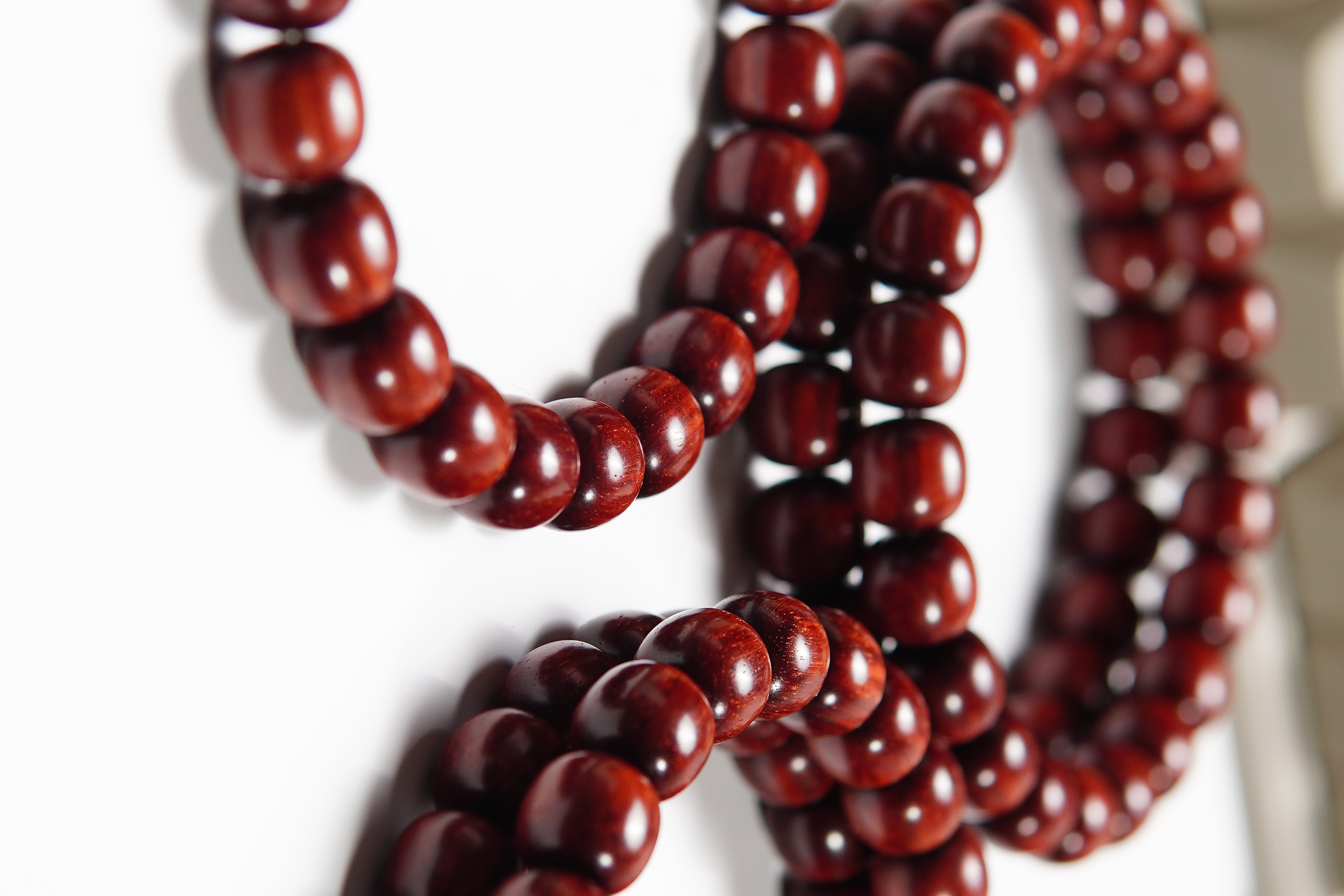 满鱼鳞 8.5*9mm 印度小叶紫檀手串 油性100分 