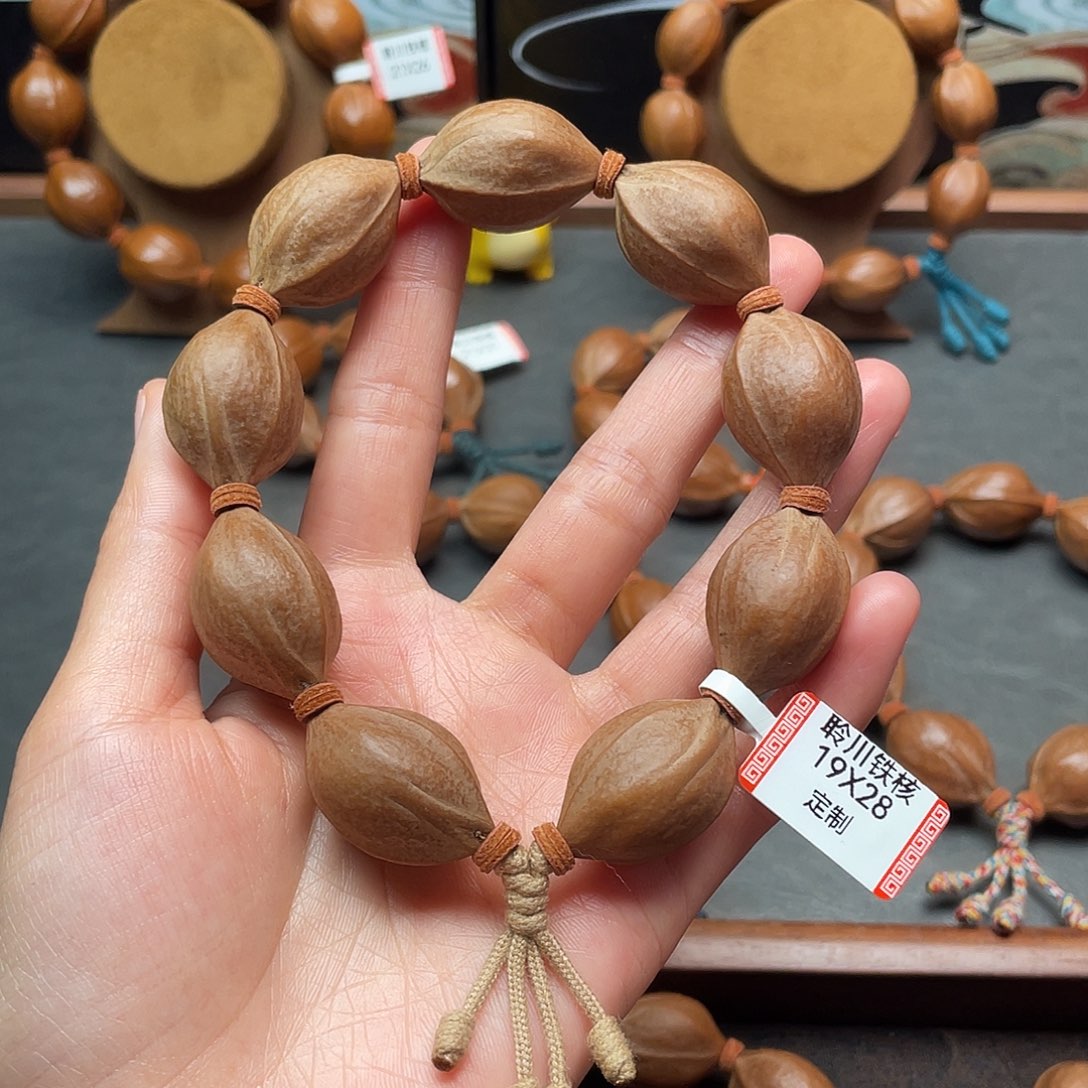 落***叶橄榄核手串/手链1928梅林铁核