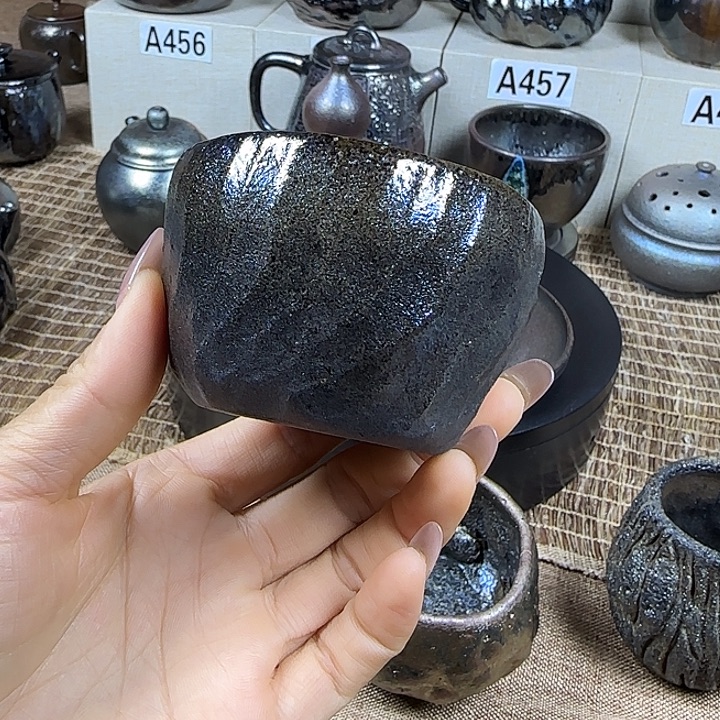 云南建水紫陶古法柴烧壶