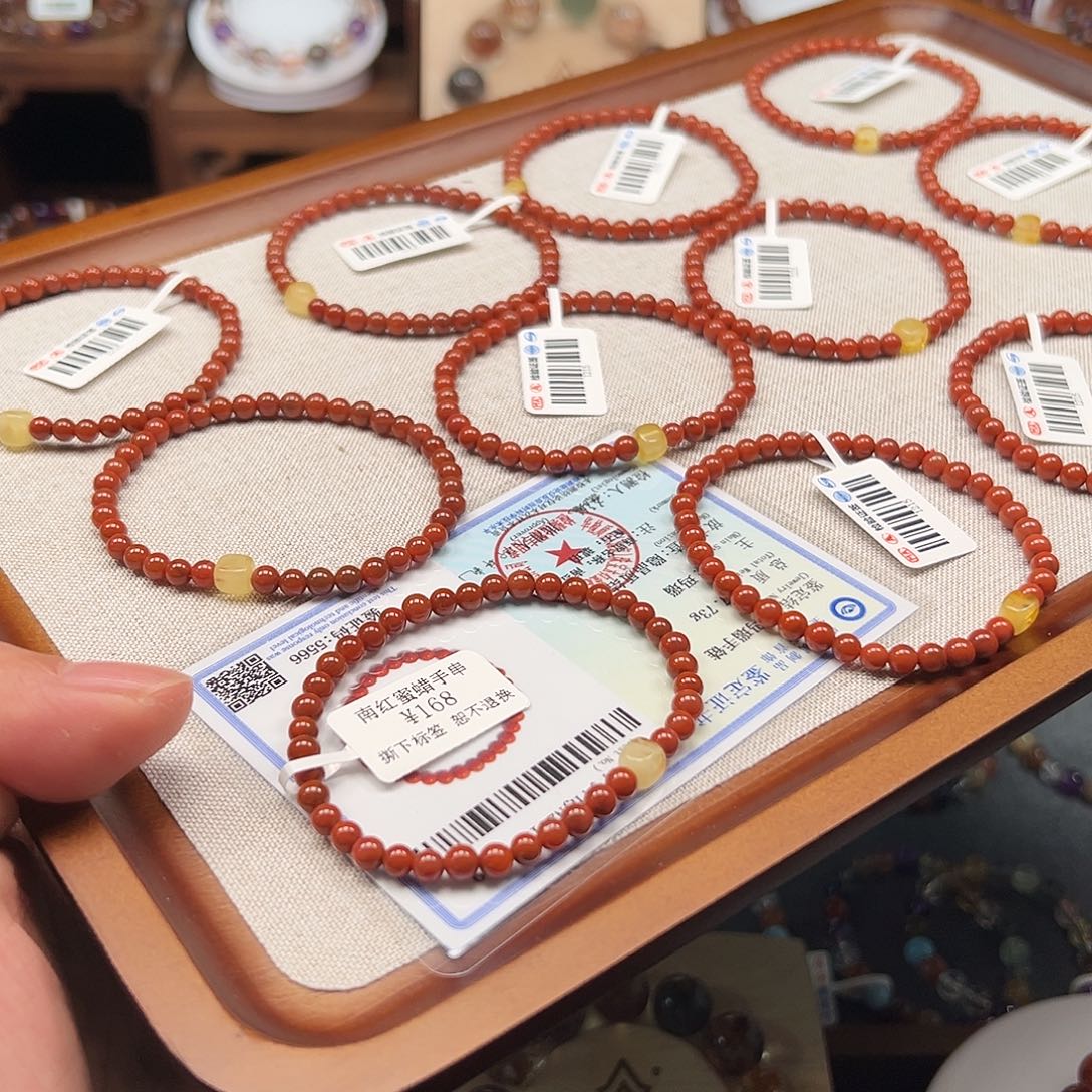 南红玛瑙未镶嵌手链001