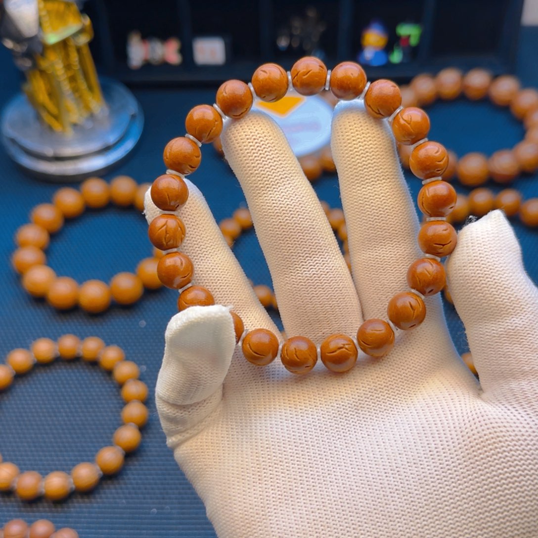 桃核手串小*9尺寸龙纹桃核