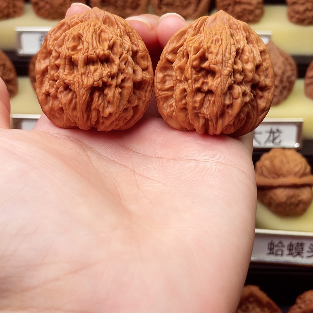 吊坠文玩核桃虎头40全品1695