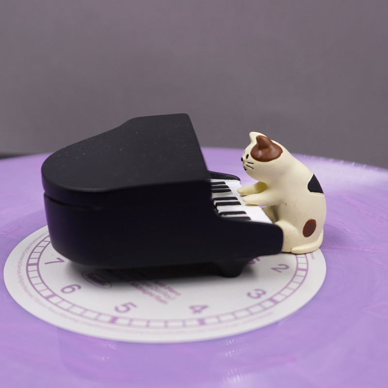 Mayrecords麦瑞酷 卡通唱片压镇-黑色钢琴猫（大款）