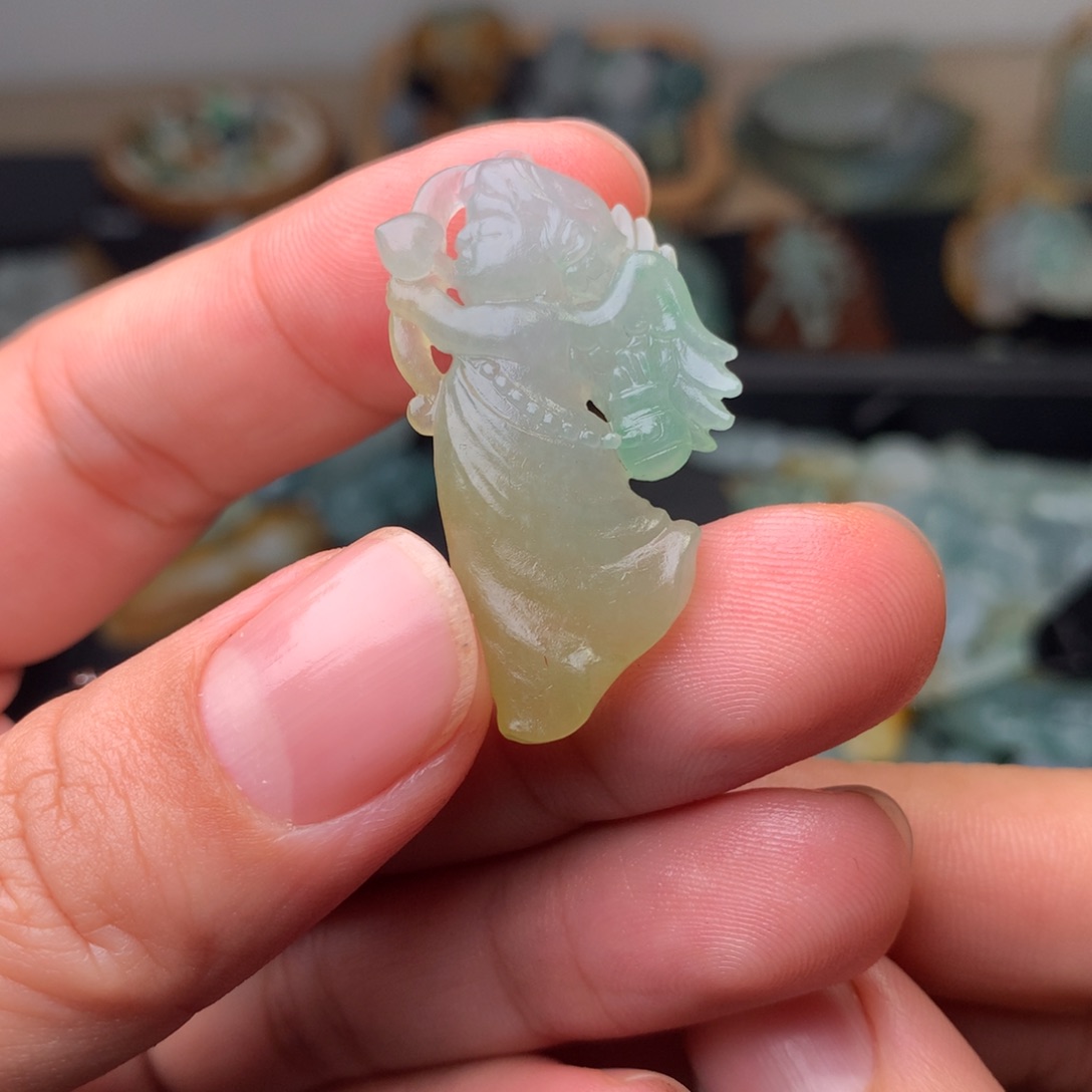 定制翡翠未镶嵌丘比特