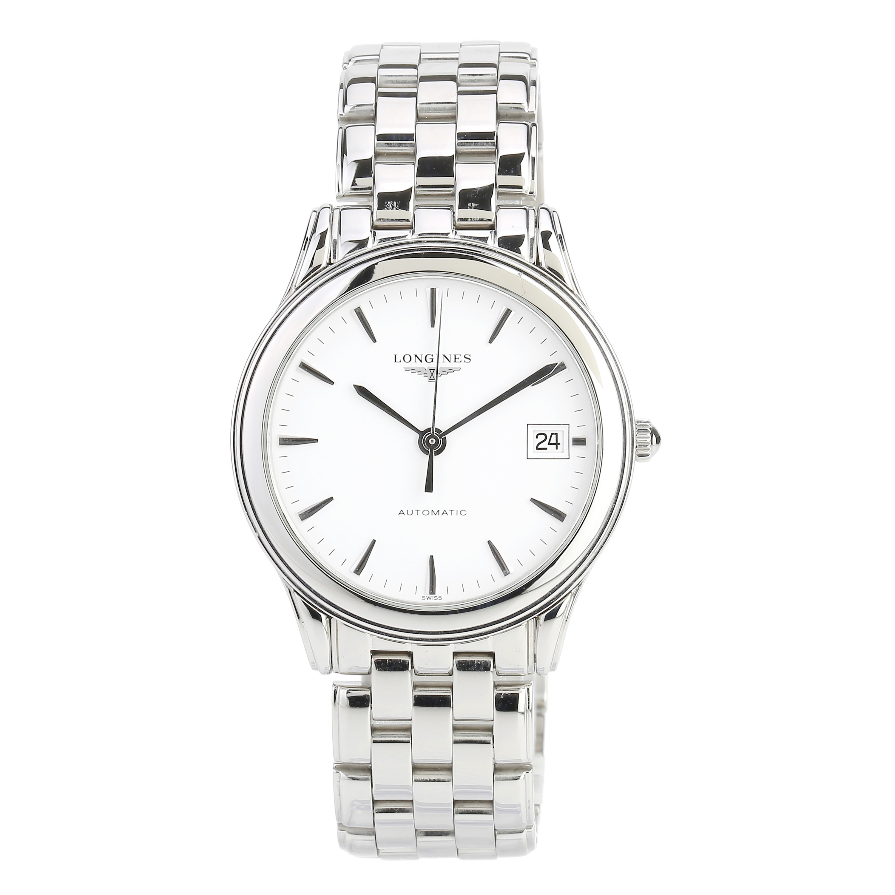 95新 Longines/浪琴 军旗L4.774.4.12.6单表/35.6径/男士休闲腕表