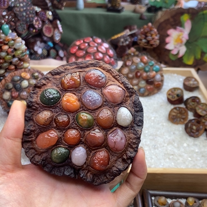 木石院子的莲蓬摆件69