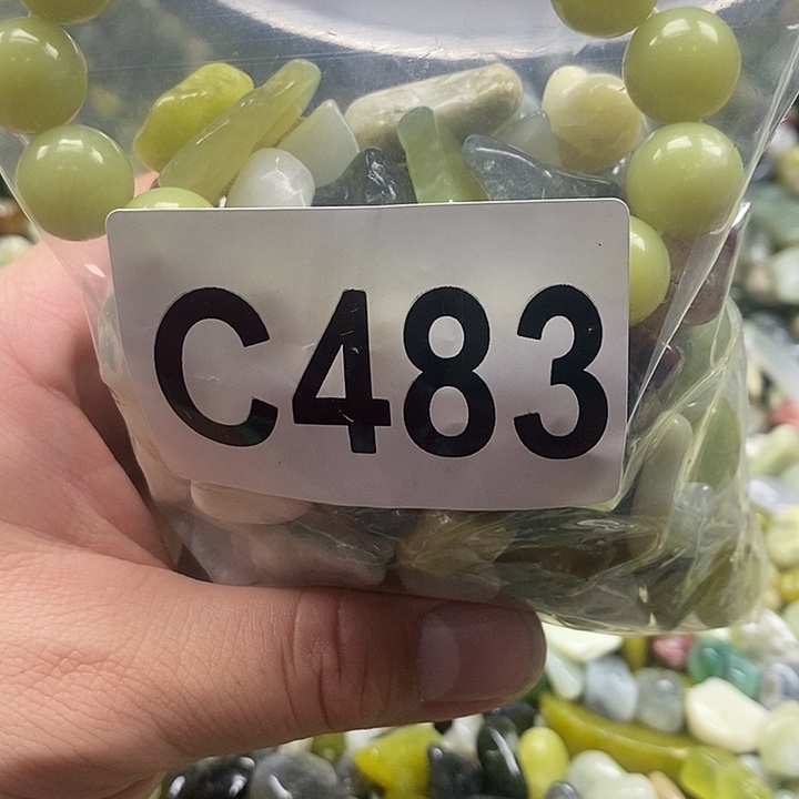 岫玉鱼缸石未镶嵌