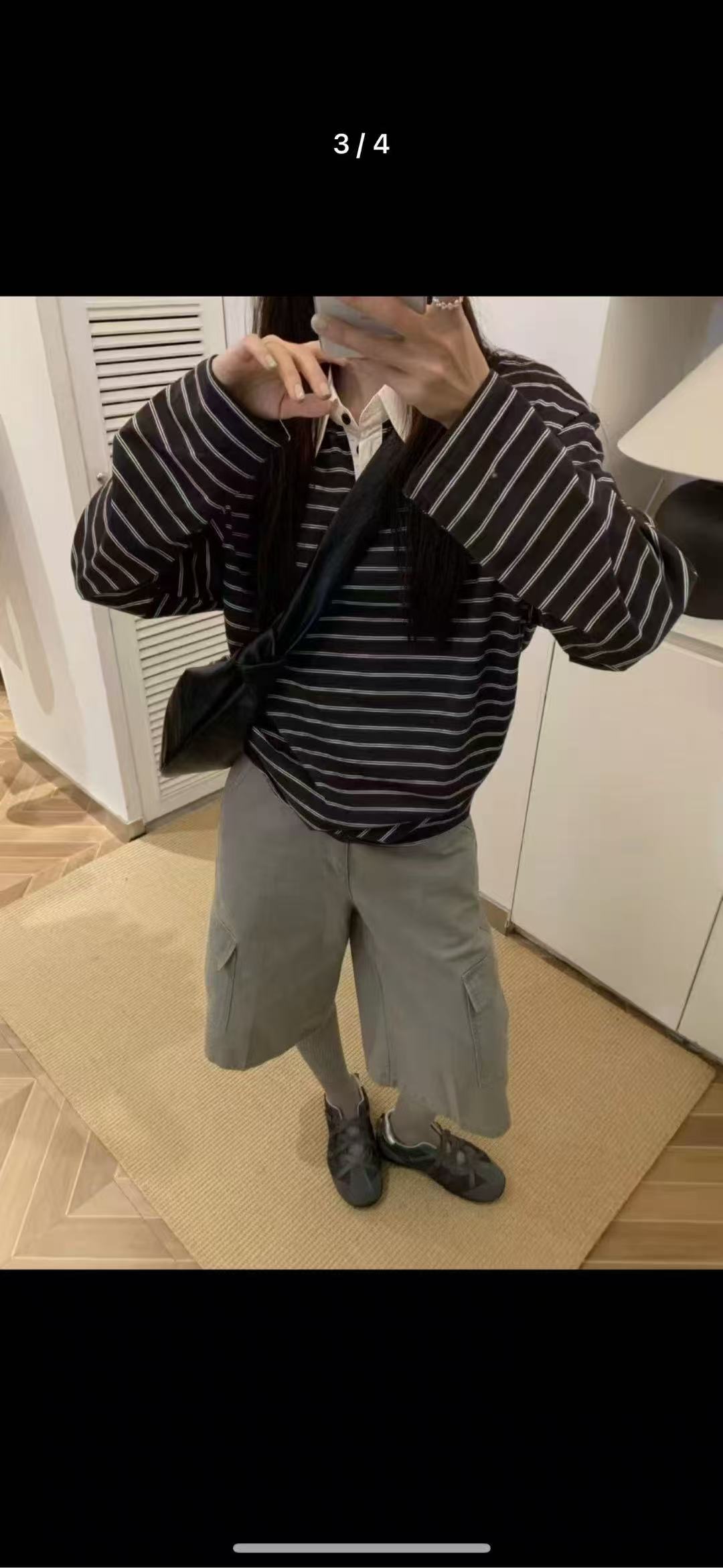 600~700编码拍这里条纹T恤打底衫