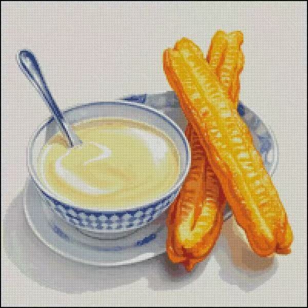 【CC2863-美食系列之豆浆油条】十字绣2024新款自己绣客厅卧室简