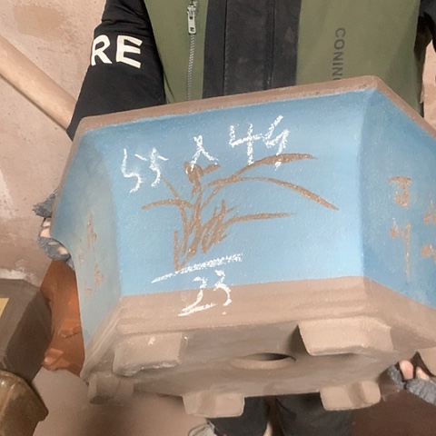 紫砂花盆手工制作