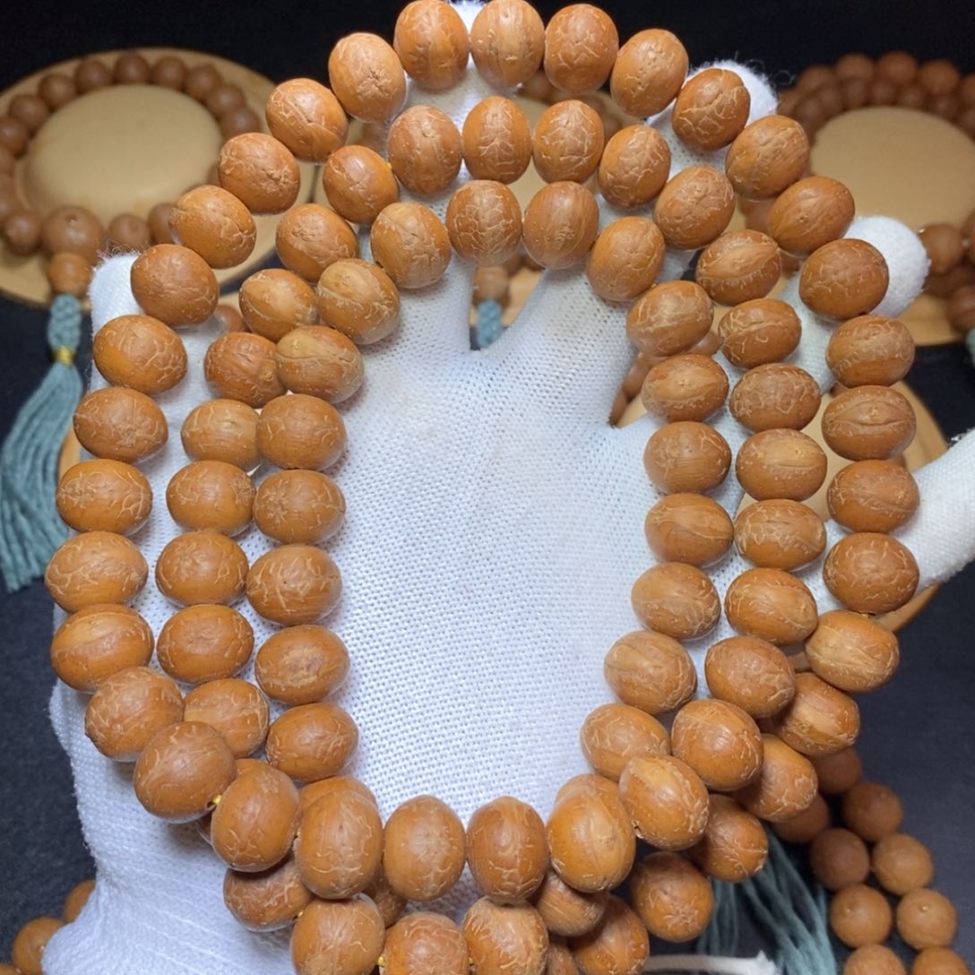 吊坠凤眼菩提14mm藏式老型红皮同树88颗脖挂
