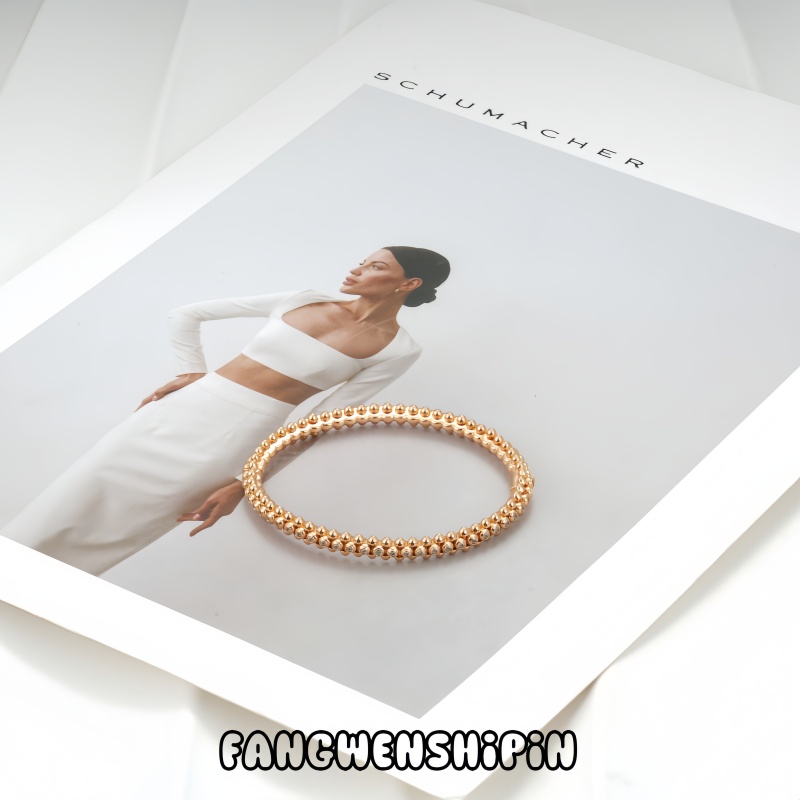 铜合金合成锆石手镯 时尚百搭手镯气质小众CNC工艺0923（内径58mm）