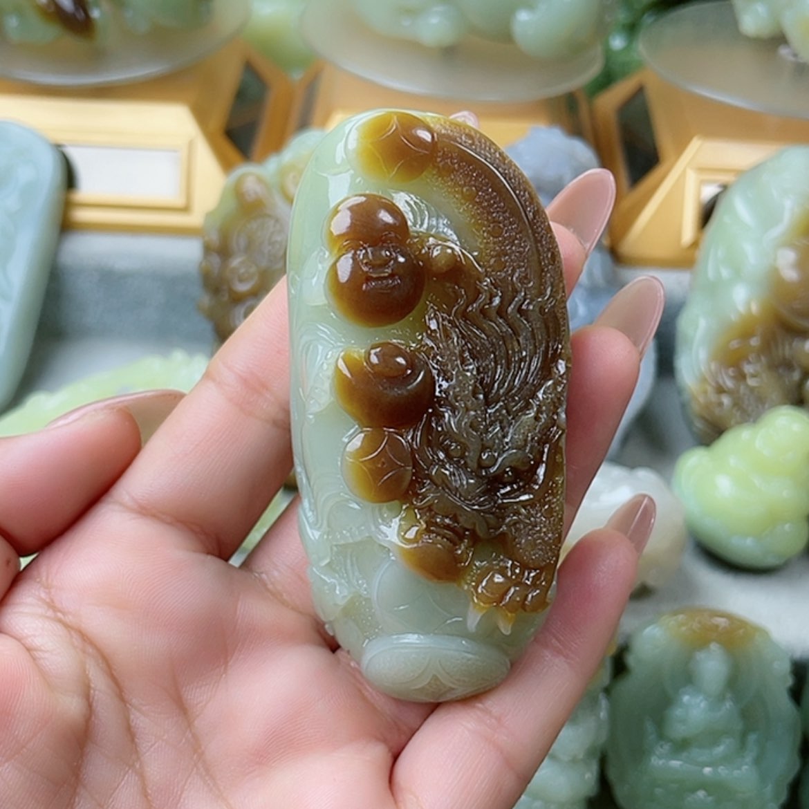 【闪购商品】未镶嵌和田玉挂件背*