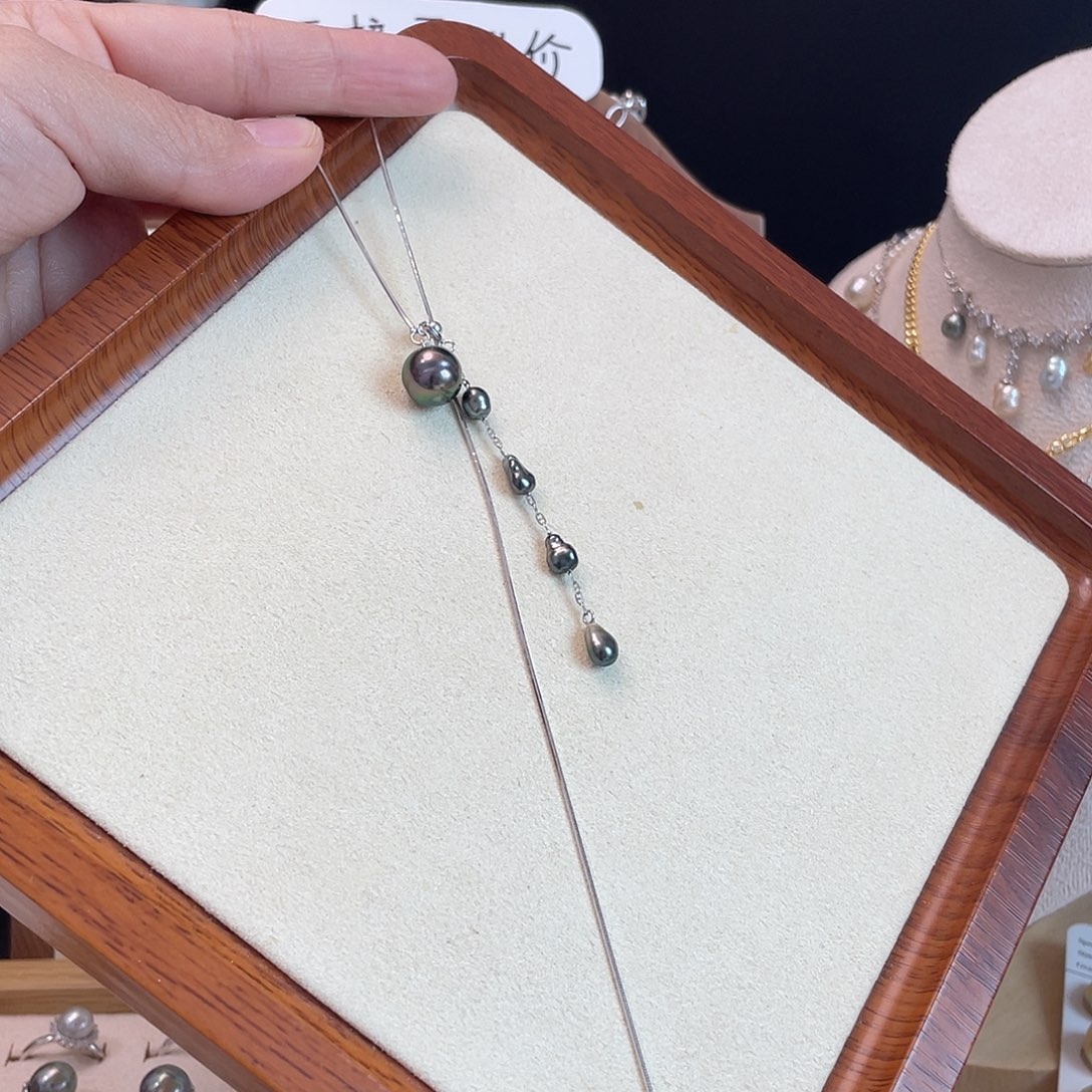 颈饰海水珍珠银S925镶嵌