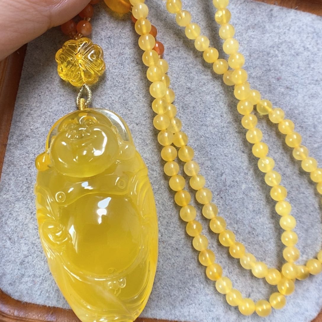 蜜蜡颈饰未镶嵌蜜蜡