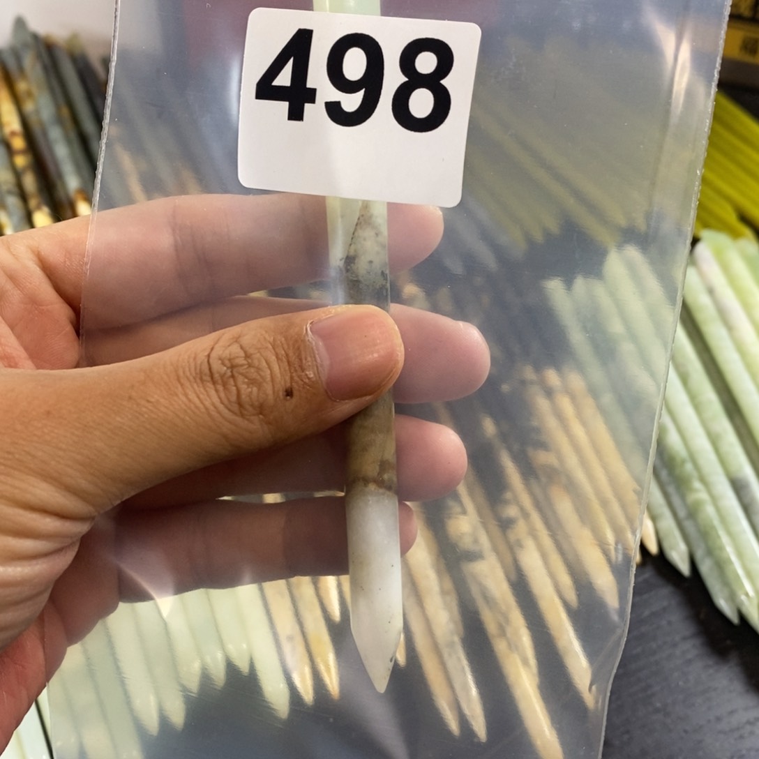 未镶嵌蛇纹石玉发簪