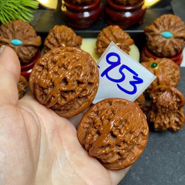 文玩核桃把件40虎头953