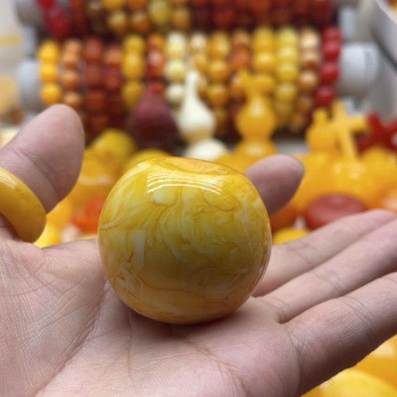 【闪购商品】蜜蜡颈饰未镶嵌蜜蜡柄珠