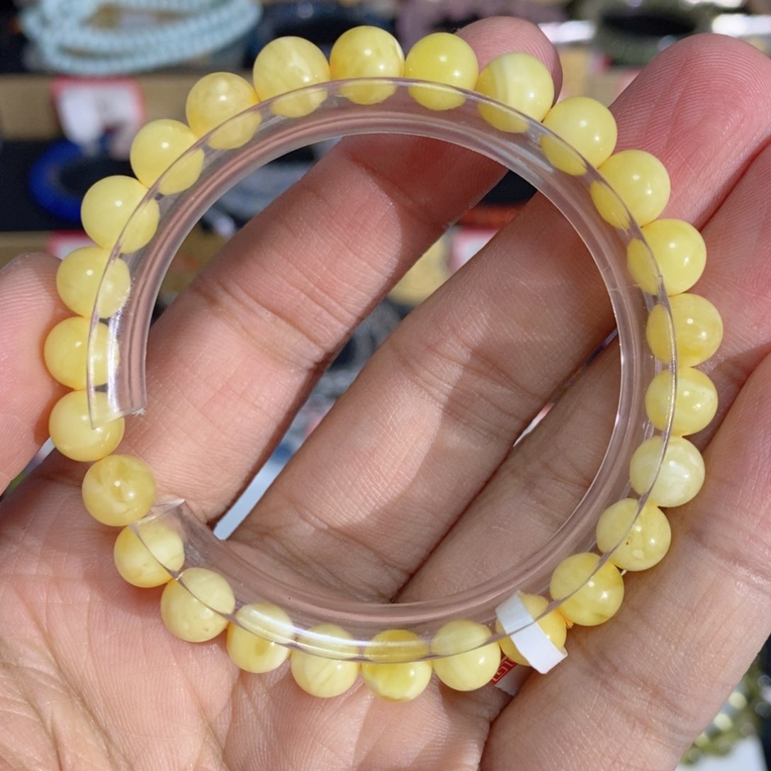 蜜蜡手链未镶嵌蜜蜡7.5mm精品