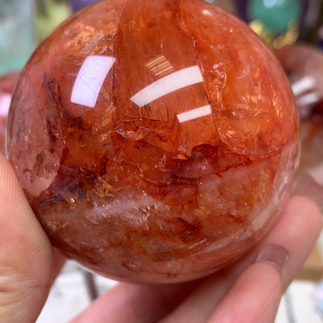 摆件未镶嵌水晶西**Z焦花水晶球