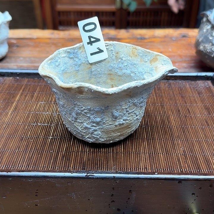 纯手工制作粗陶茶具