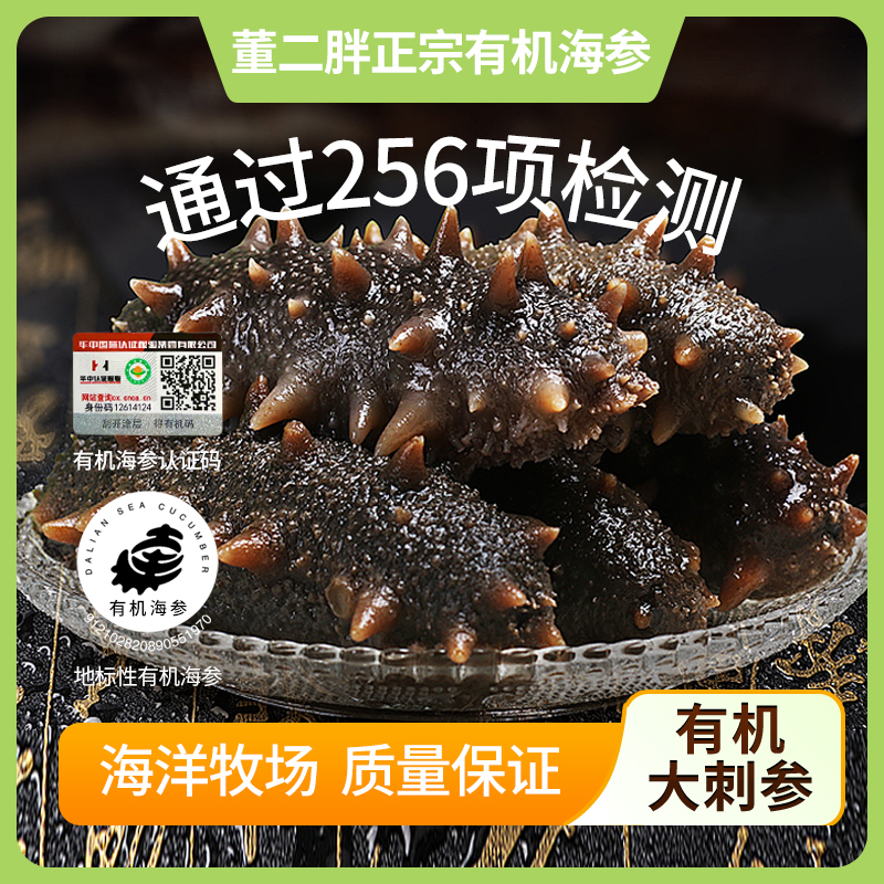 董二胖 海参有机鲜食海参 8-10个/斤劲道好吃 营养丰富 原产深海