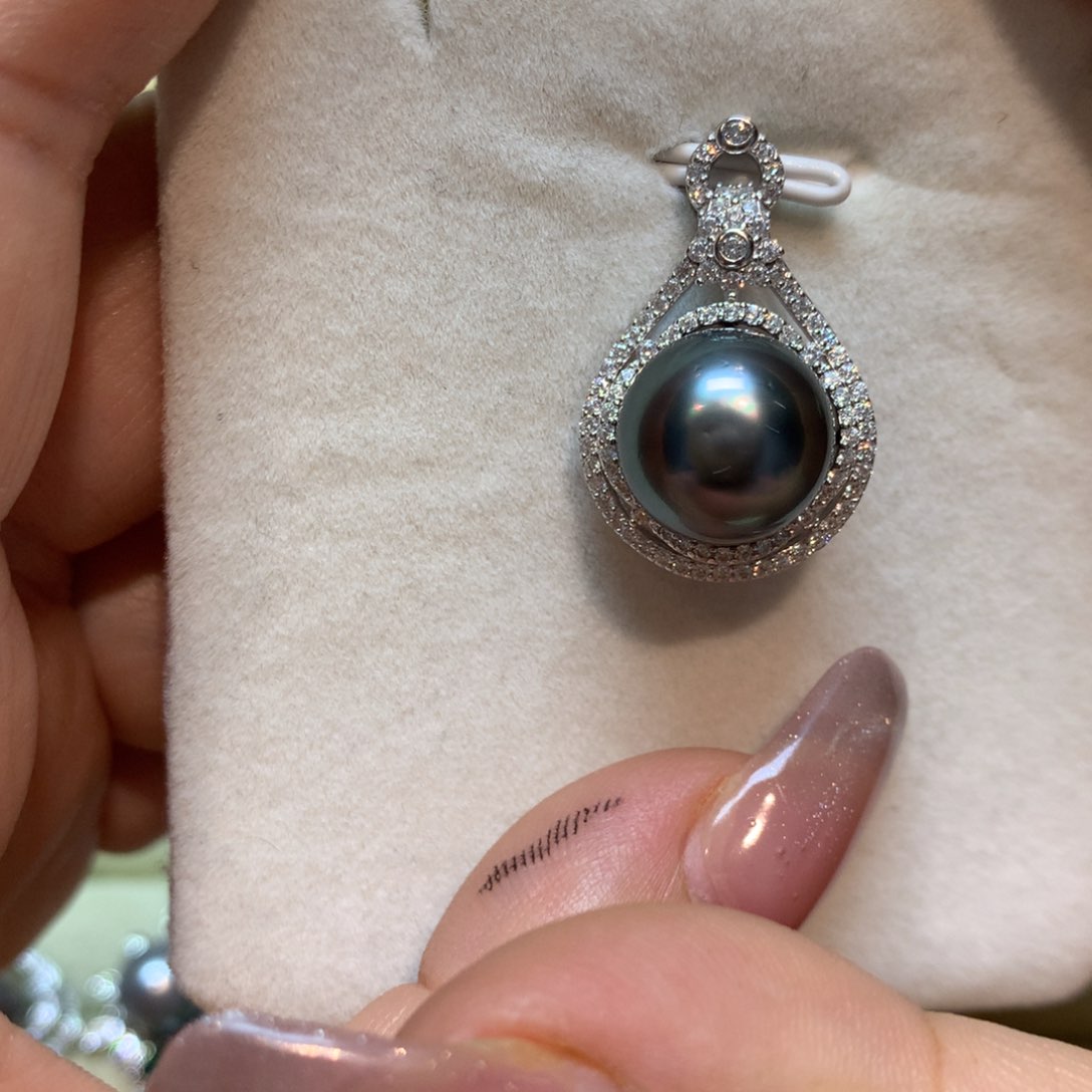 海水珍珠颈饰银S925镶嵌