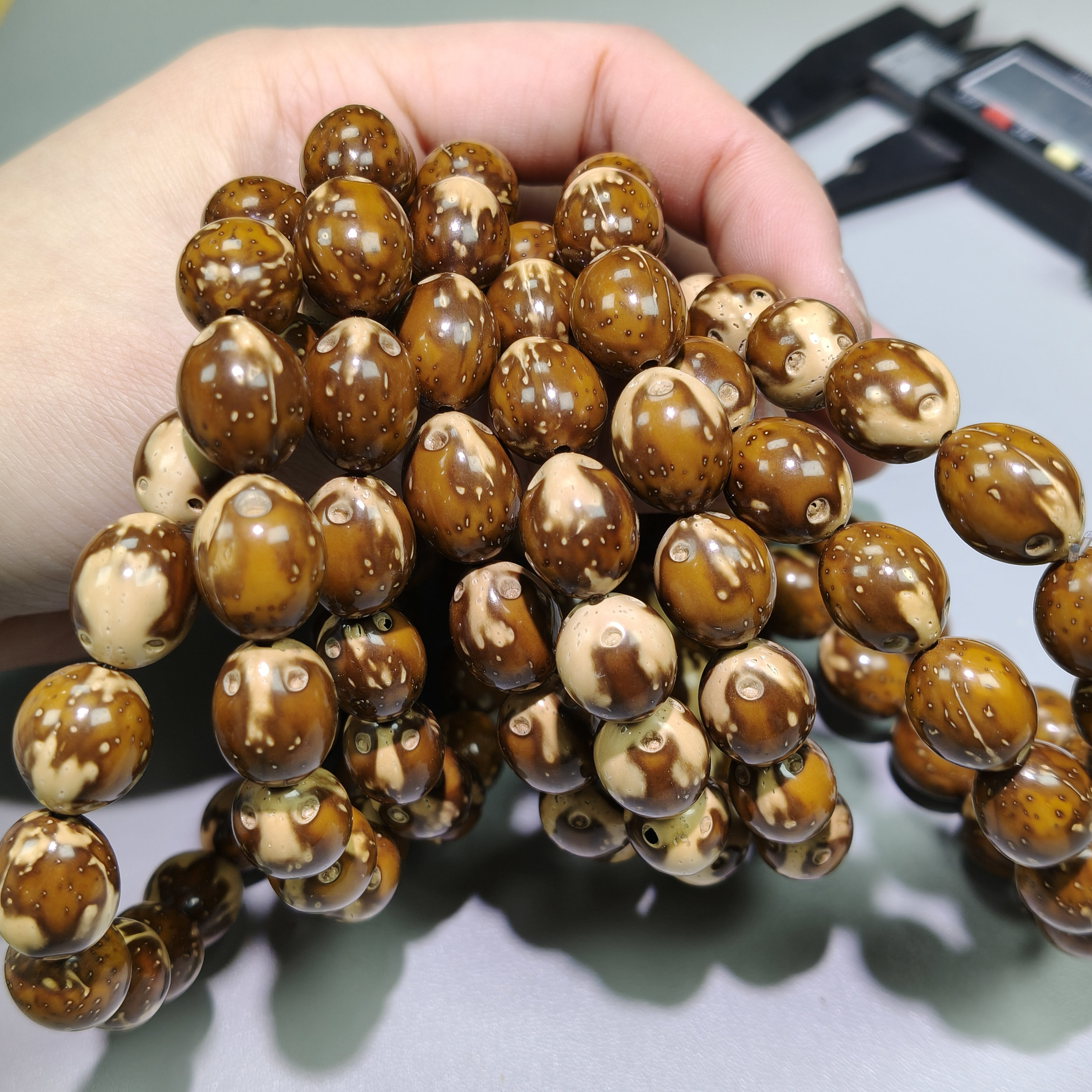 F43 紫金鼠枣珠单圈手串(多样性发其一)