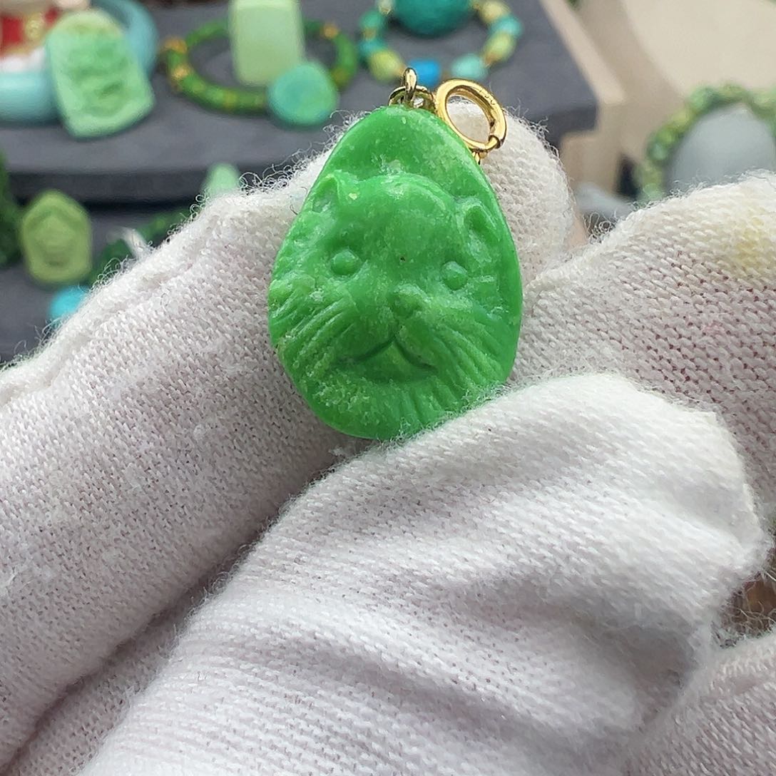 绿松石菜籽黄绿松石Z未镶嵌