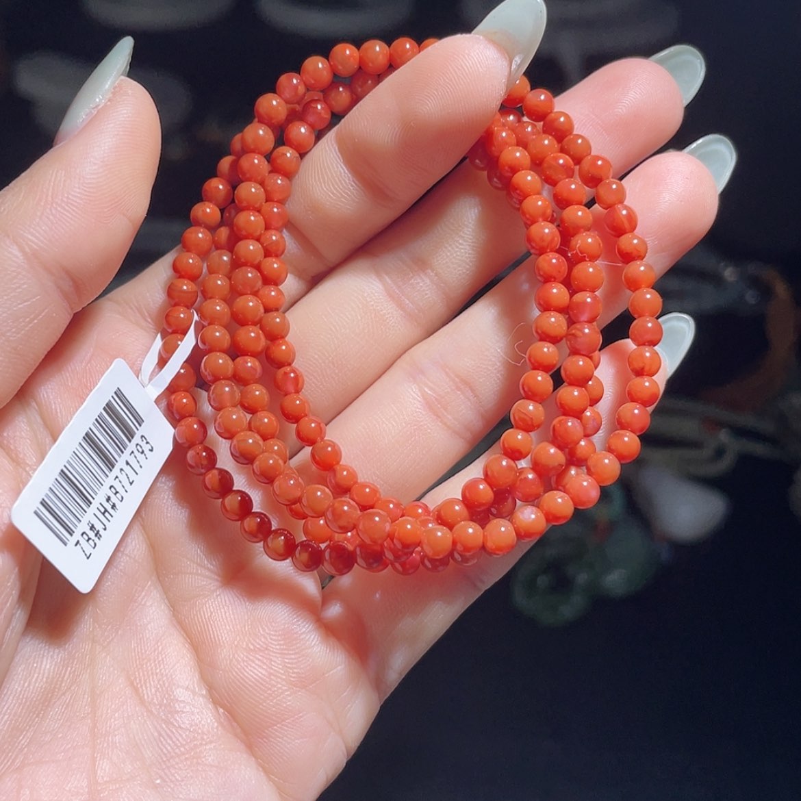 【闪购商品】南红玛瑙颈饰未镶嵌满肉南红多圈