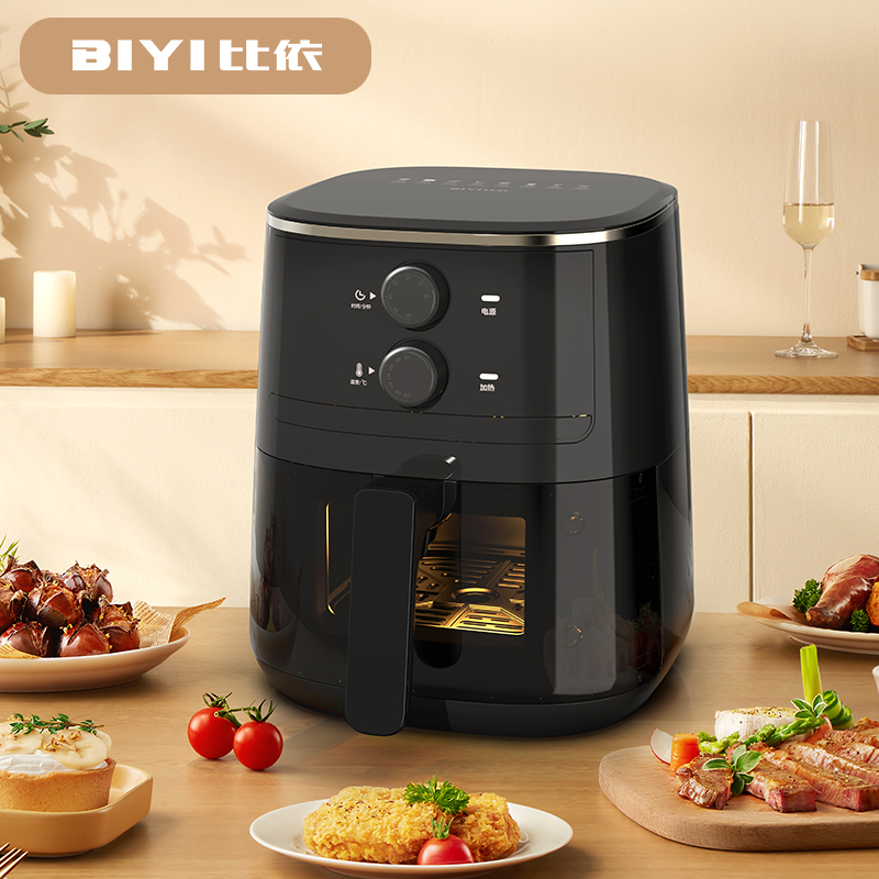 比依4.7L大容量空气炸锅烤箱透明可视多功能电炸锅一体锅311-W 