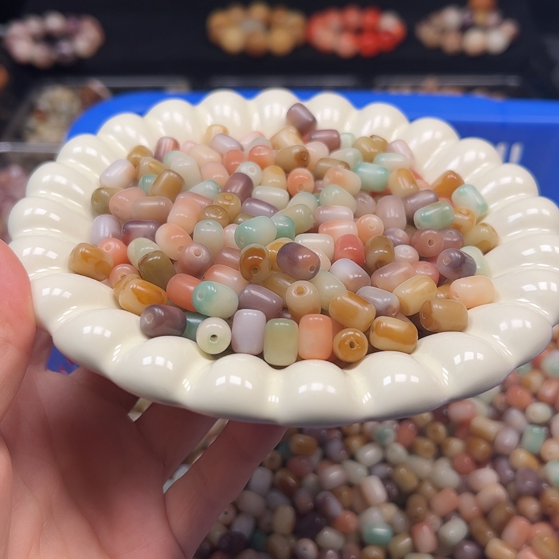 菩提根/象牙果手串卡11左右非料胶囊花皮年糕110颗