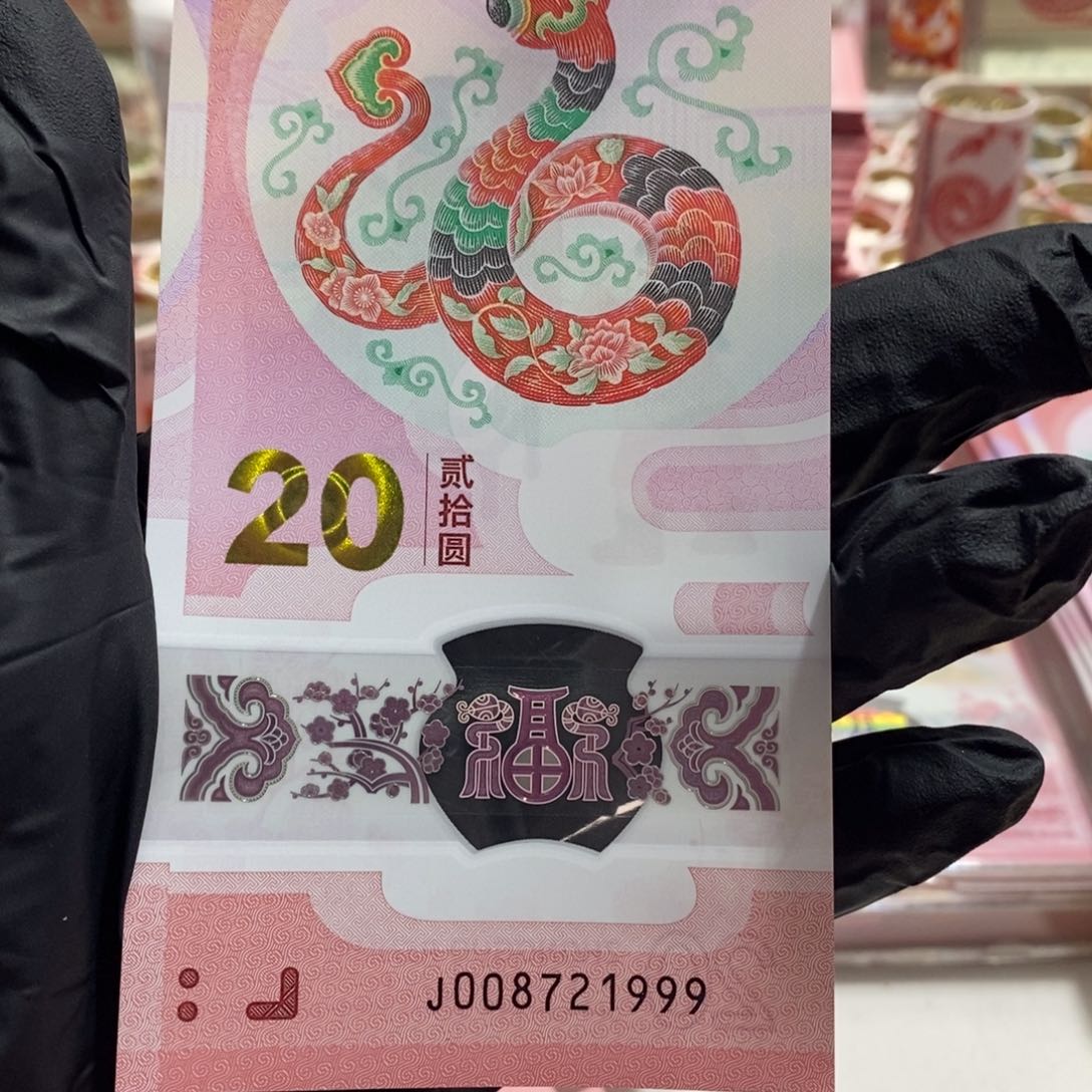 塑料小*宝蛇钞一张008721999