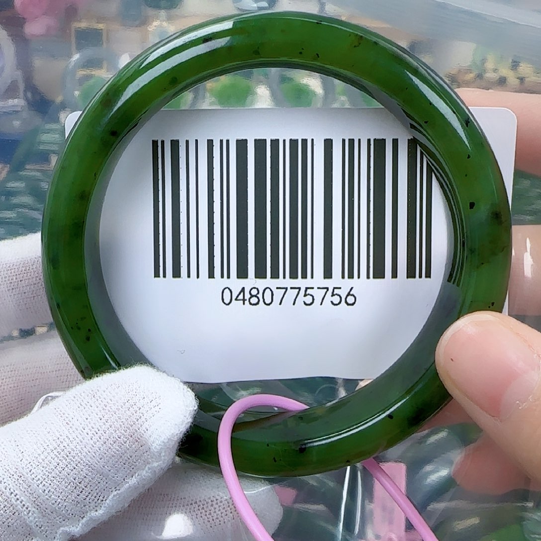 和田玉（碧玉）手镯未镶嵌62