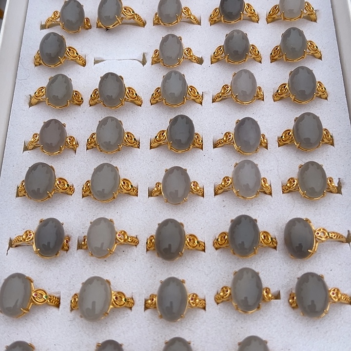 和田玉银S925镶嵌戒指烟紫戒指多样性拍一发一