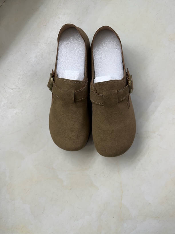 舒适百搭勃肯鞋女平底软底休闲懒人单鞋简约时尚