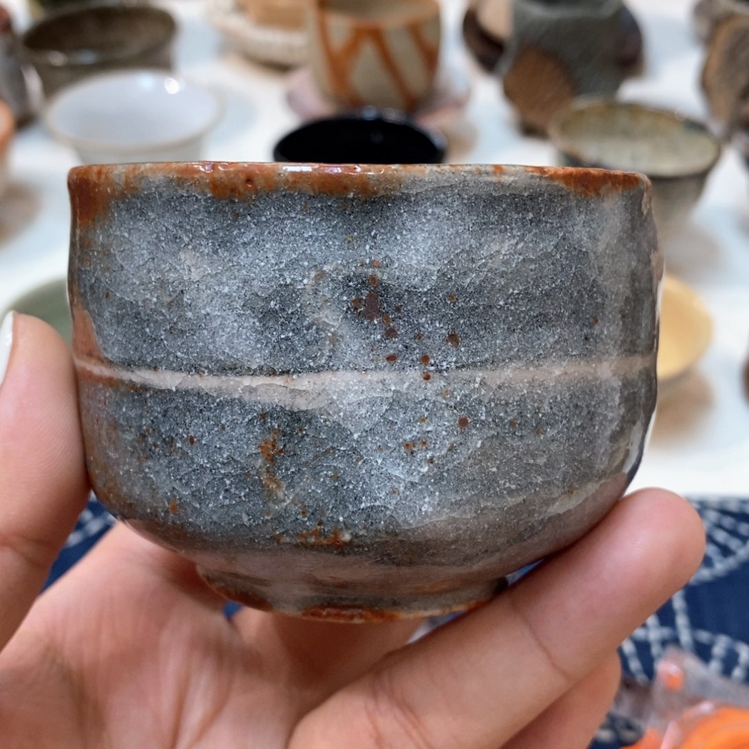 柴烧侘寂粗陶茶具 