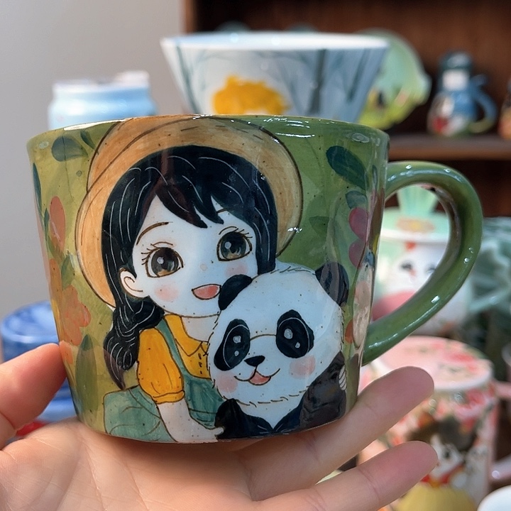 陶景德镇釉下手绘陶瓷 