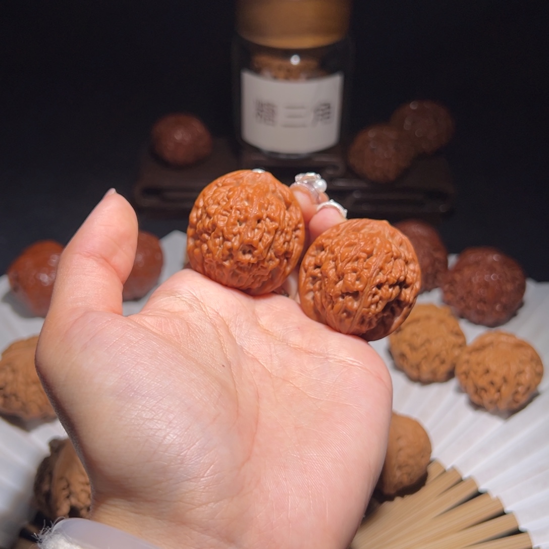 吊坠文玩核桃34+莲花