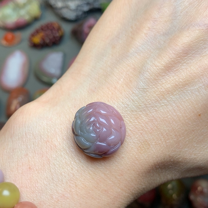 玛瑙/玉髓颈饰未镶嵌盐源原矿无优化