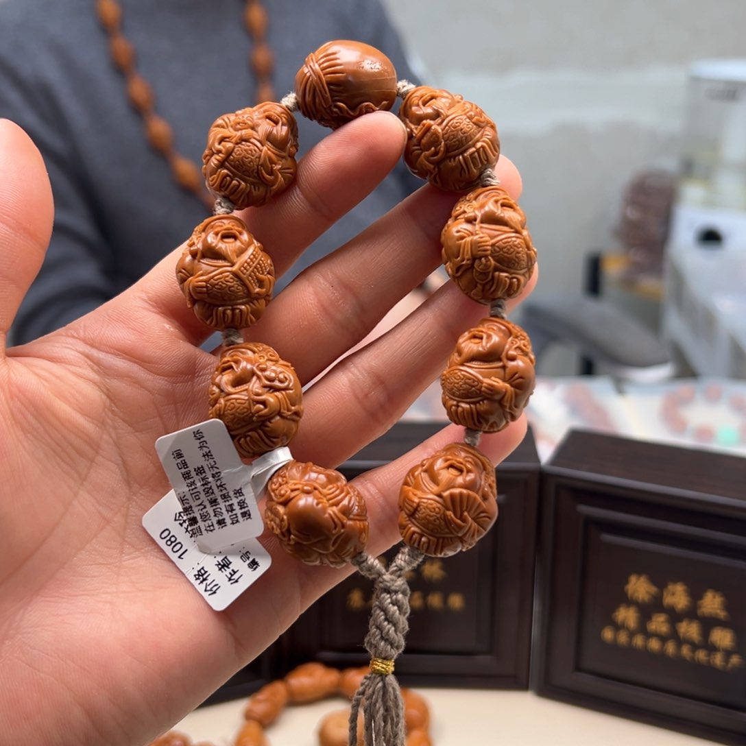 橄榄核手串/手链铁核双子财神