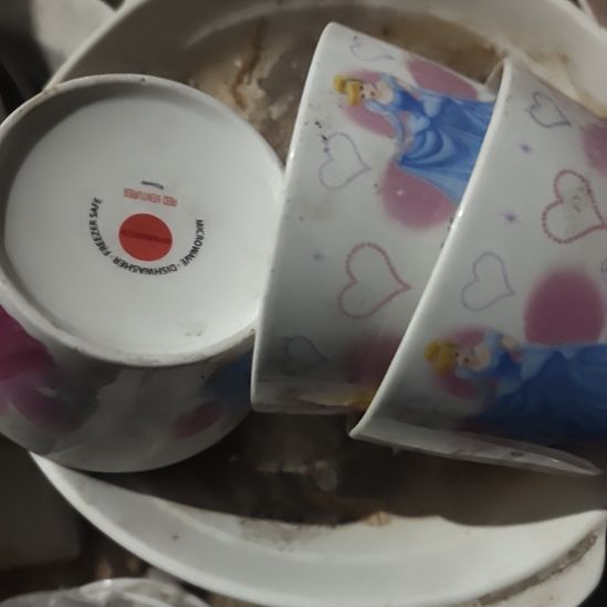 瓷发三个卡通碗，国营四厂库存