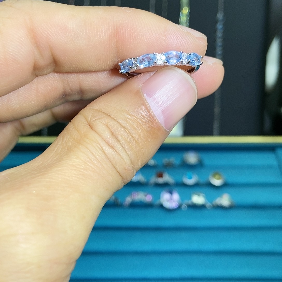 【闪购商品】紫晶珠宝半成品银S925镶嵌